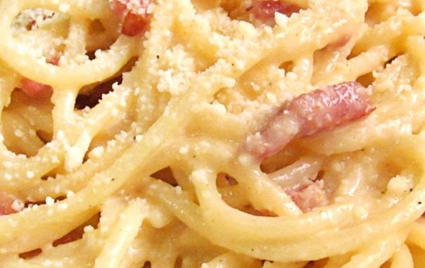 carbonara Espaguetis a la carbonara