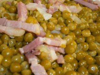 Guisantes con bacon