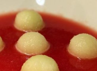 Sopa fría de sandía