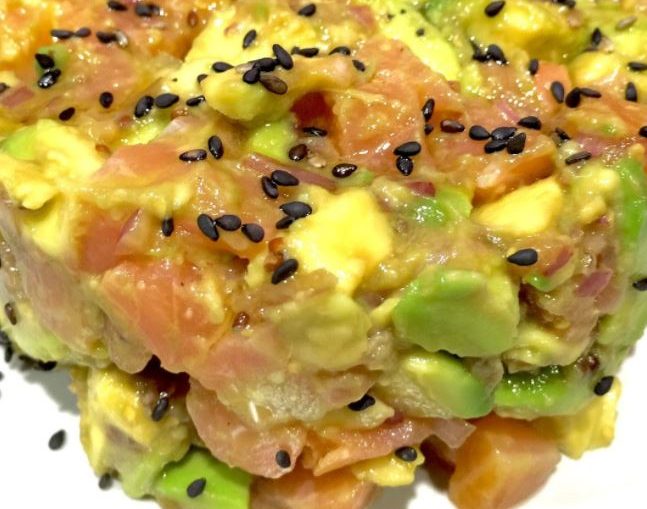 Tartar de salmón