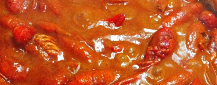 Cangrejos en salsa picante