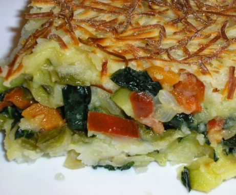 pastel de verduras