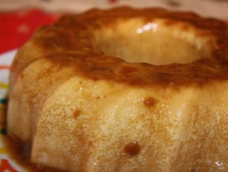 Flan de turrón de Jijona